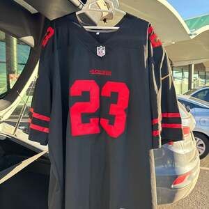 Men's Christian McCaffrey #23 San Francisco 49ers Nike Black Alternate Game Jers